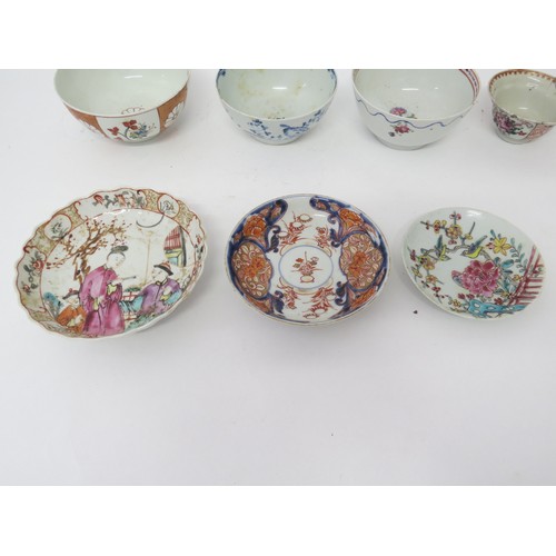 6031A - 19th Century Oriental tea bowls and saucers