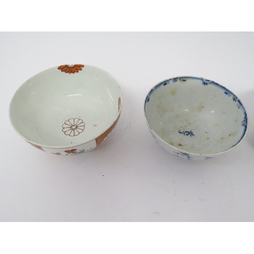 6031A - 19th Century Oriental tea bowls and saucers