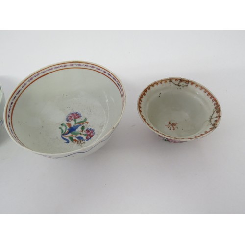 6031A - 19th Century Oriental tea bowls and saucers