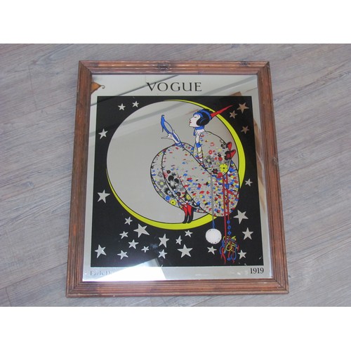 1246 - A Vogue Mirror 1970's, overall 58.5cm x 48cm