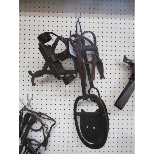 5098 - An 'Out of sight' Mole trap, Imbra rabbit trap and a spike jawed fox trap