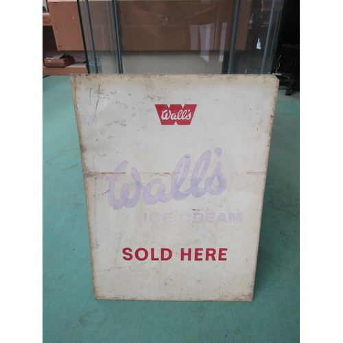 5522 - An enamel sign 'Walls Ice Cream', 45 x 61cm