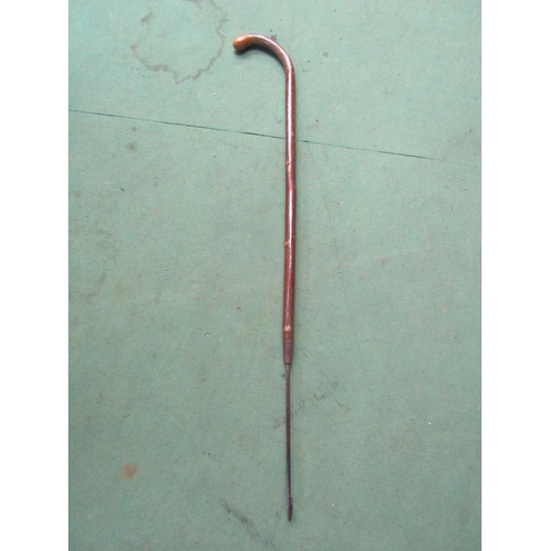 5043 - A weeding walking stick marked Army & Navy