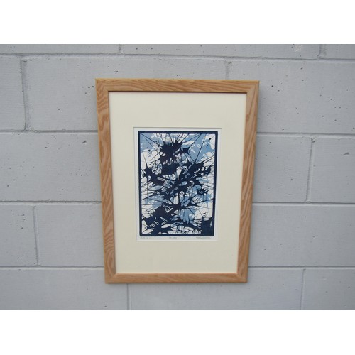 1446 - NICHOLAS BARNHAM (1939-2021) A framed and glazed limited edition artists proof print 'Sea Holly', pe... 