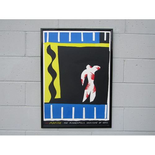 1594 - A framed print on plastic after Henri Matisse's 'The Clown'. Printed in the uk. Image size 85.5cm x ... 