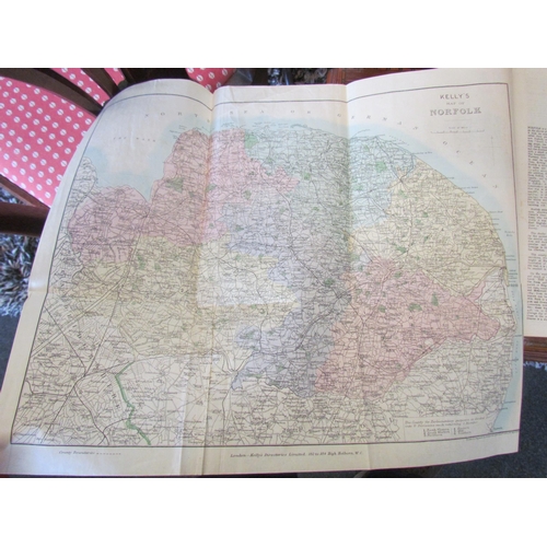 1229 - Kelly's Directory of Norfolk & Suffolk, 1904, two folding maps as called for