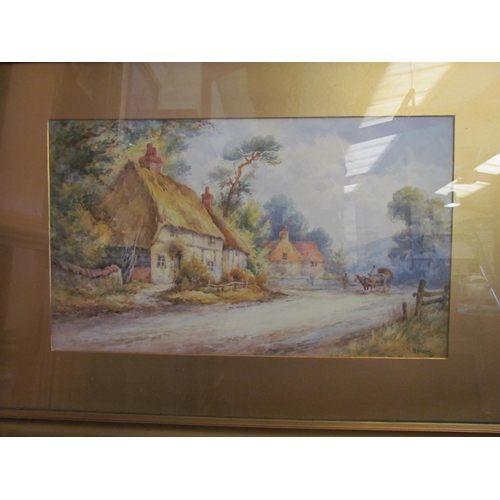 1269 - FRED PEARSON (XIX/XX): A pair of framed and glazed watercolours, idyllic rural scenes with figures a... 