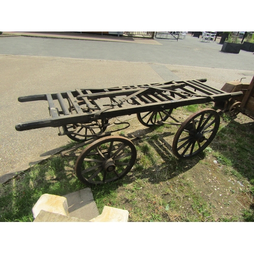 5635 - A 19th Century four wheel funeral bier