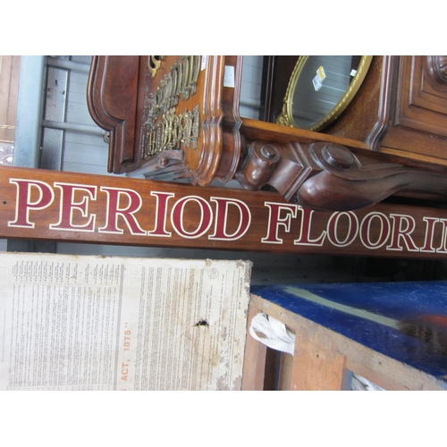 2077 - A 'Period Flooring' hand painted sign     (D)