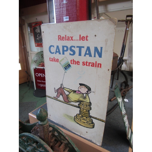 5002 - A Capstan advertising showcard  (R)  £60