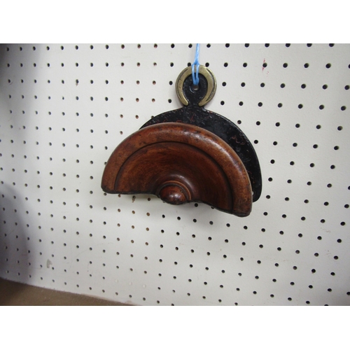 5075 - An iron and wood bridle hanger