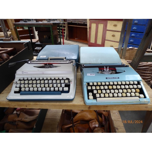 2029 - Two mid 20th Century Imperial 200 type writers