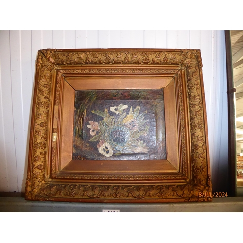 2124 - A Victorian oil on canvas of a birds nest