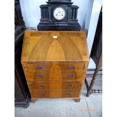 2134 - A walnut bureau     (R) £20-30