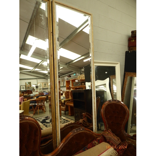 2361 - A large 1930's pier mirror with bevelled edges 8