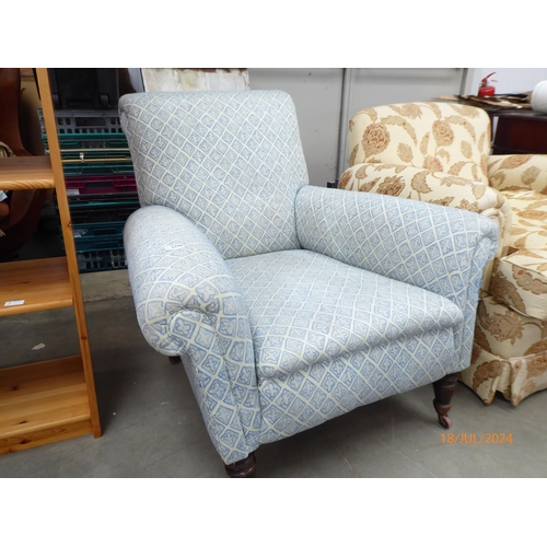 2376 - A Victorian deep seated armchair