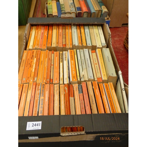 2441 - A box of orange back Penguin books