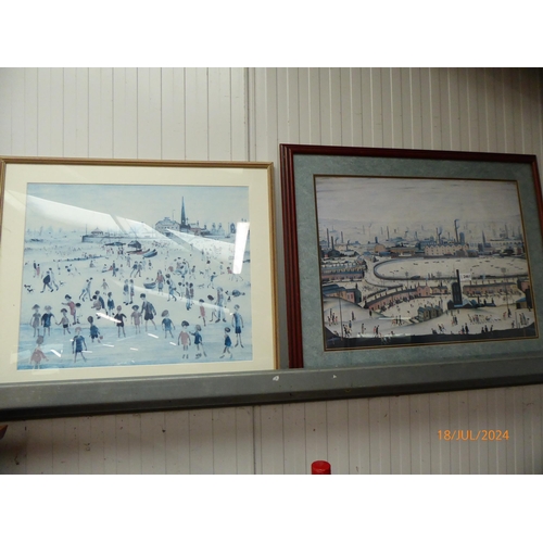 2461 - Two large Lowry prints     (E) £8-12