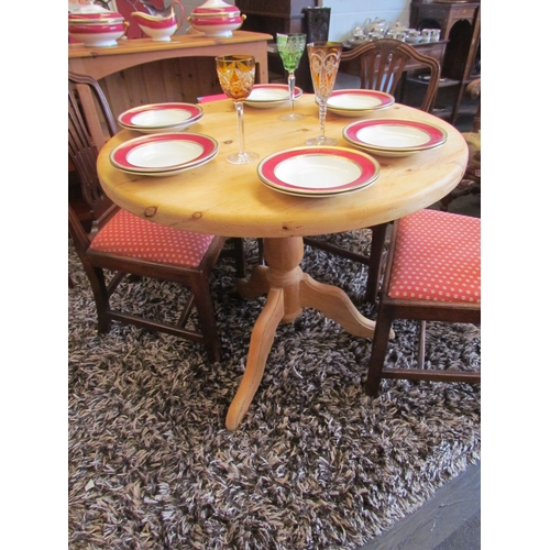 1320 - A 19th Century mahogany wine table with tripod base, 70cm tall x 39cm diameter