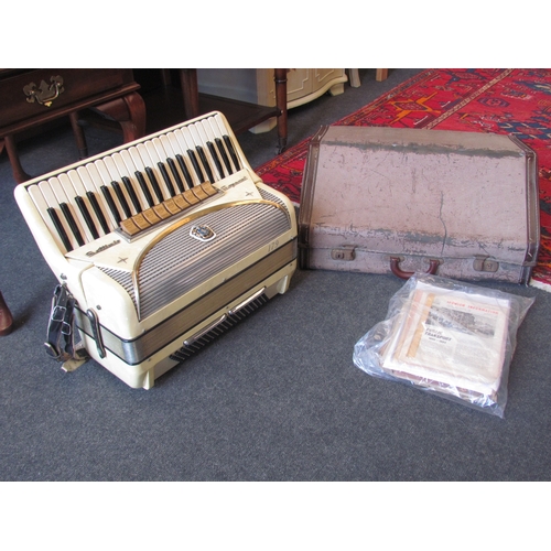 1337 - A Settimio Soprani mother-of-pearl accordion, together with background of previous Romany traveller ... 