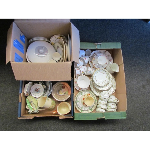 1420 - Three boxes of ceramics including Royal Doulton jugs, bowls, dishes and tureens also other ceramics ... 