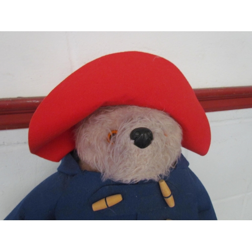 1445 - A 1970's Paddington Bear soft toy by Gabrielle Designs in original red felt hat, blue duffle jacket ... 