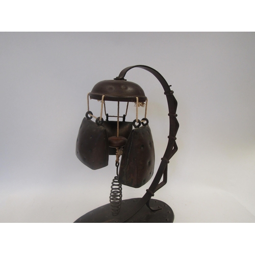 1657 - A hanging bell set and Eastern dagger