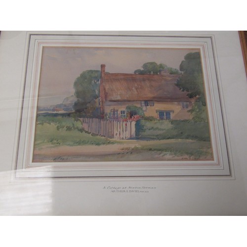 1016 - ARTHUR E. DAVIES (1893-1988) A framed and glazed watercolour 'The Mill at Thurne Mouth near Acle'. S... 