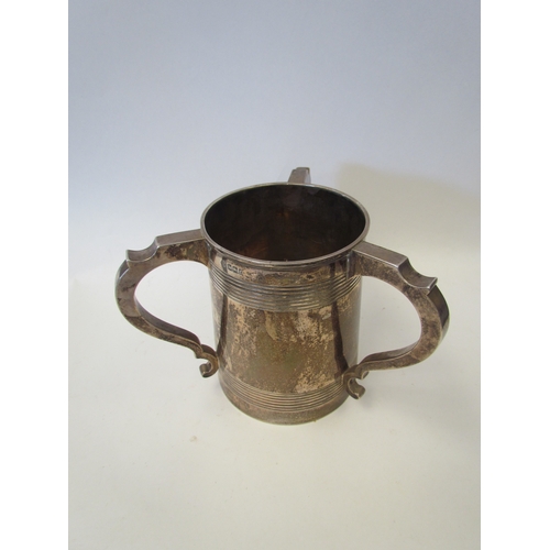 1043 - A Martin Hall & Co. (RICHARD MARTIN and EBENEZER HALL) silver loving cup, of large proportions, thre... 