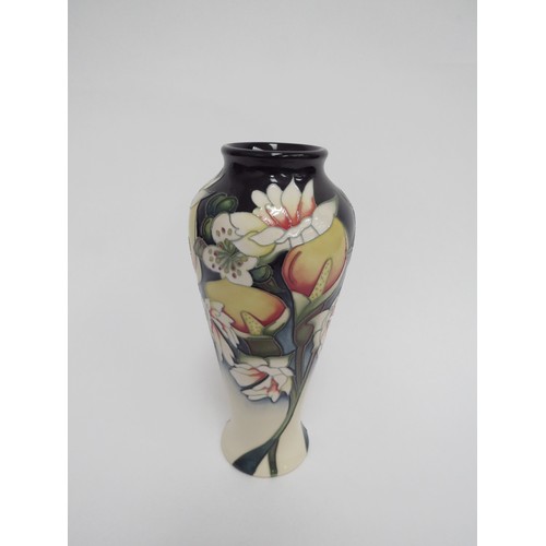 6641 - A Moorcroft Royal Wedding pattern vase, designed by Nicola Slaney, 21cm tall