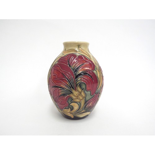 6645 - A Moorcroft Spanish pattern vase, designed by Kerry Goodwin, 13.5cm tall