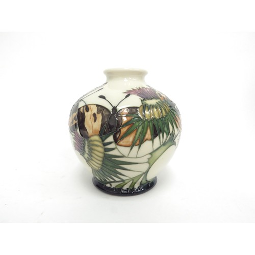 6675 - A Moorcroft Northumberland pattern vase, designed by Emma Bossons, 11cm tall