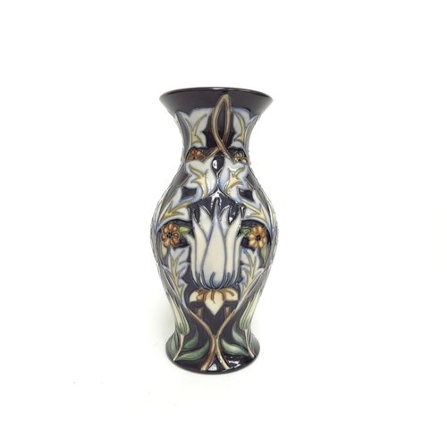 6676 - Moorcroft vase in the Tribute to William Morris' pattern , designed by Rachel Bishop, 19.5cm tall