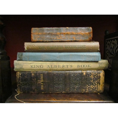 4056 - Five assorted volumes including two Bibles, 