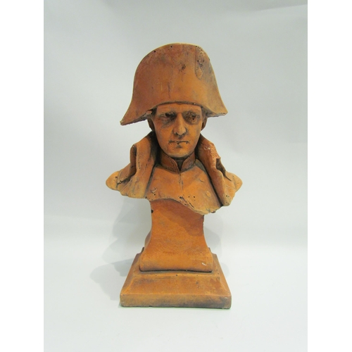 4060 - A composite terracotta bust of Napoleon Bonaparte. 36cm high