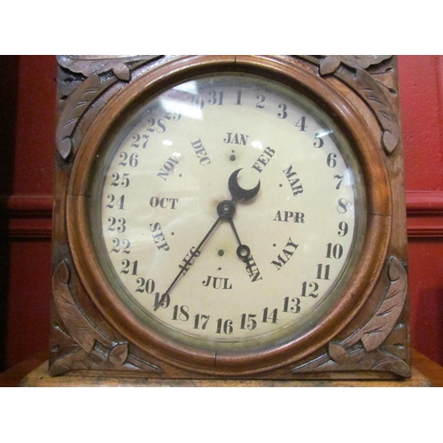 4154 - An Ingraham double dial calendar shelf clock, circa 1880, 8-day time and strike (upper dial) strikin... 