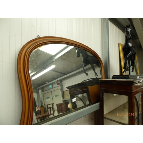 2149 - A Victorian overmantel mirror