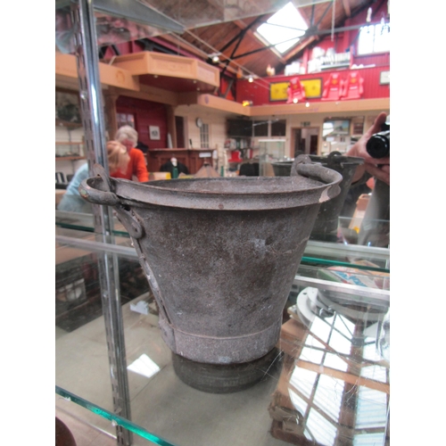 2058 - A miniature galvanised pail, 12cm tall