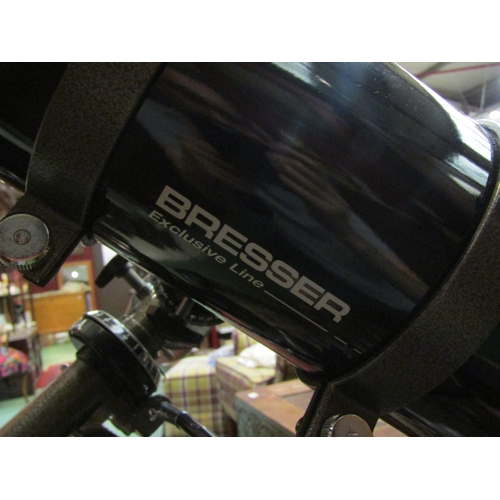 4195 - A Bresser Exclusive Line telescope on tripod stand