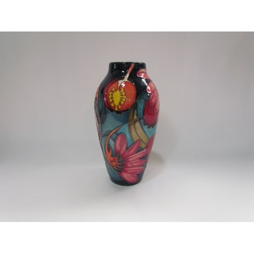 4291 - A Moorcroft vase in the Mayfly pattern, 21cm tall