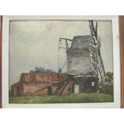 4306 - CLIVE RICHARD BROWNE: An oil on board of Killingholme Mill, signed lower right, information verso,18... 