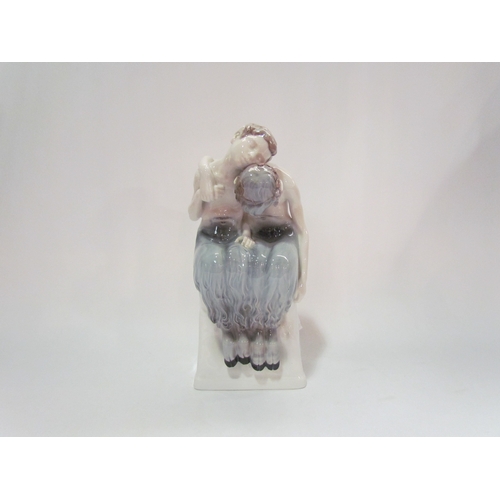 4307 - A Rosenthal 'Sleeping Fauns' figural group, 24cm high