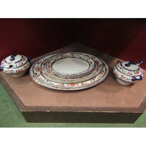 4365 - A collection of Whieldon Ware Imari pallete dinner ware