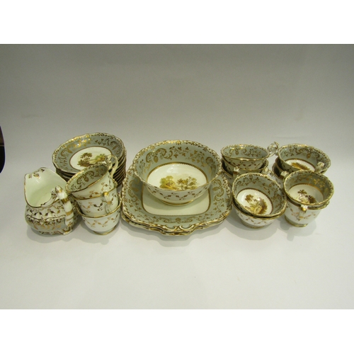 4486 - An early 19th Century English porcelain tea, coffee and dinner set