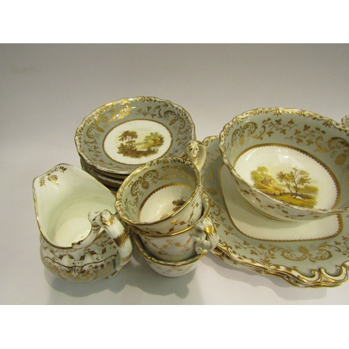 4486 - An early 19th Century English porcelain tea, coffee and dinner set