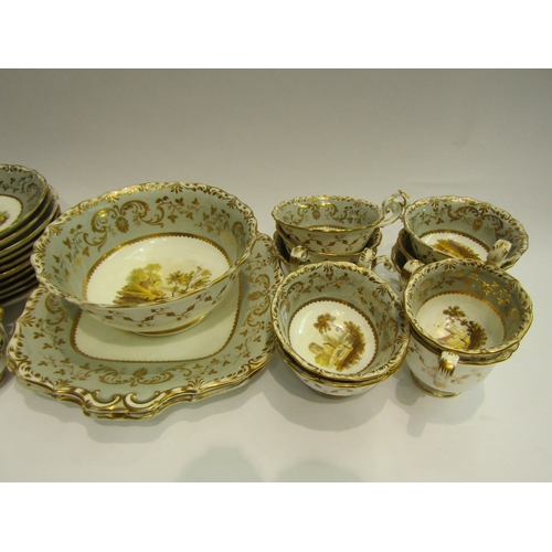 4486 - An early 19th Century English porcelain tea, coffee and dinner set