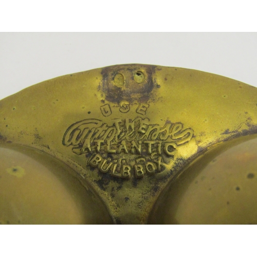 4489 - An early 20th Century brass Atlantic Bulb Box