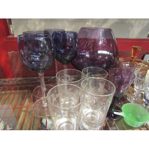 4492 - Twenty pieces of Victorian and later coloured and white glassware