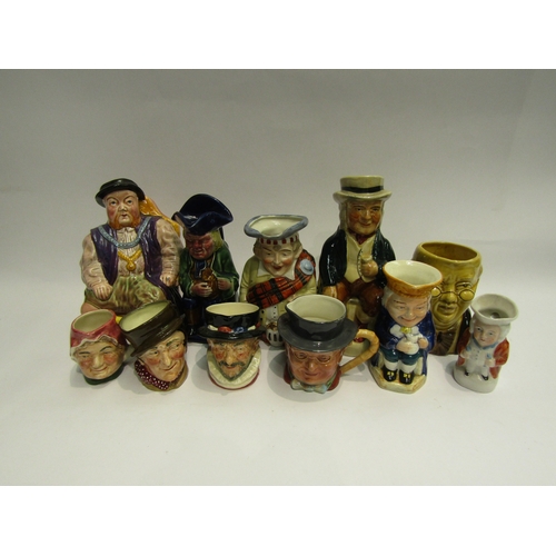 4530 - A box of character jugs including Melba Ware Henry VIII, Beswick Pickwick and Doulton 