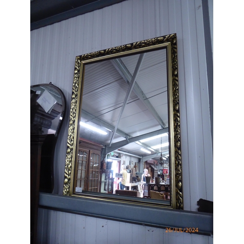 2130 - A modern gilt wall mirror and another